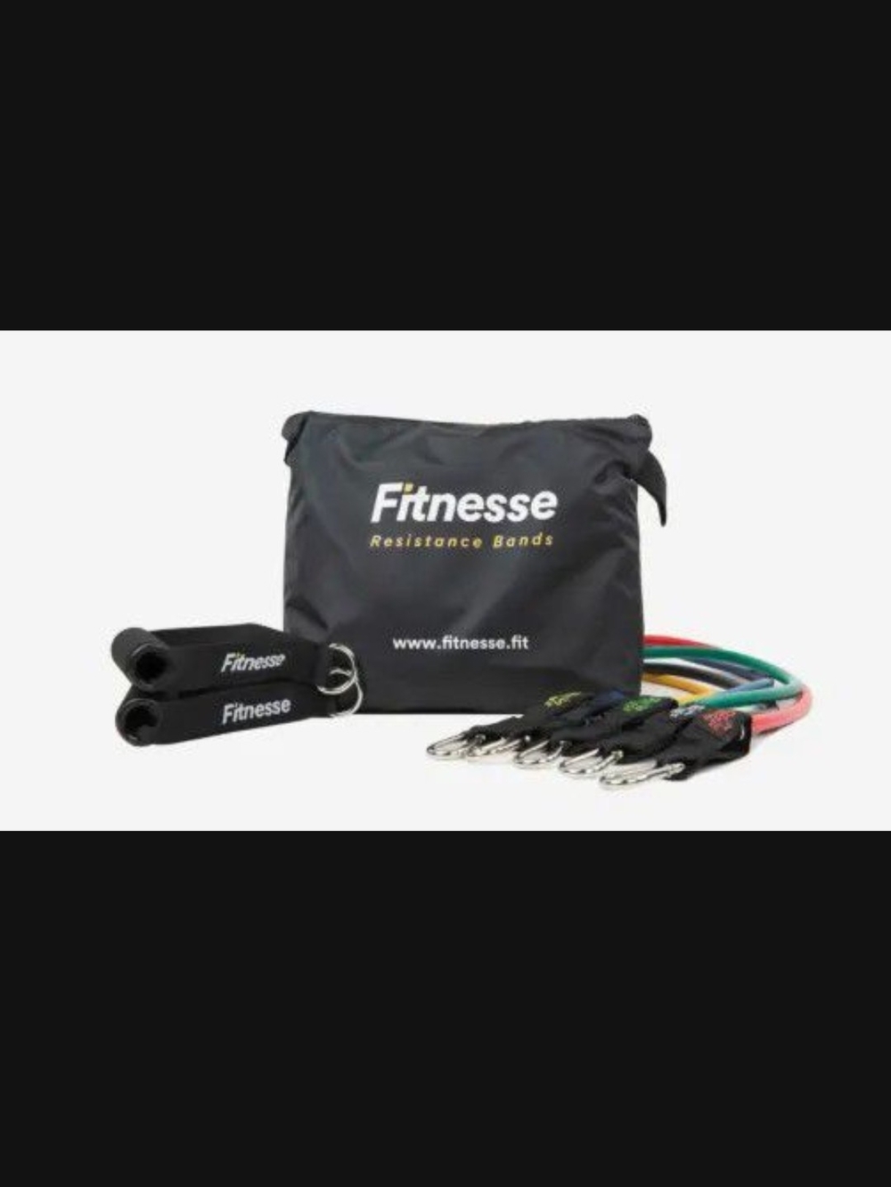 Finesse Resistance Tube Set in Red, Yellow, Green, Blue, Black